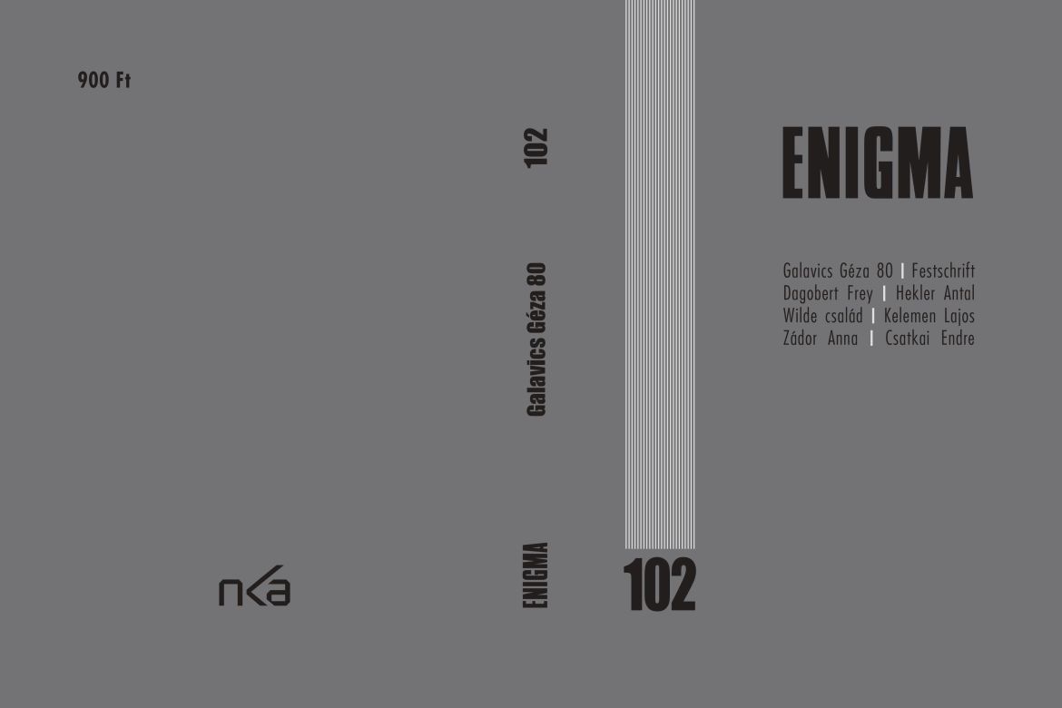 Galavics Géza 80 - Enigma Festschrift (no. 102.)