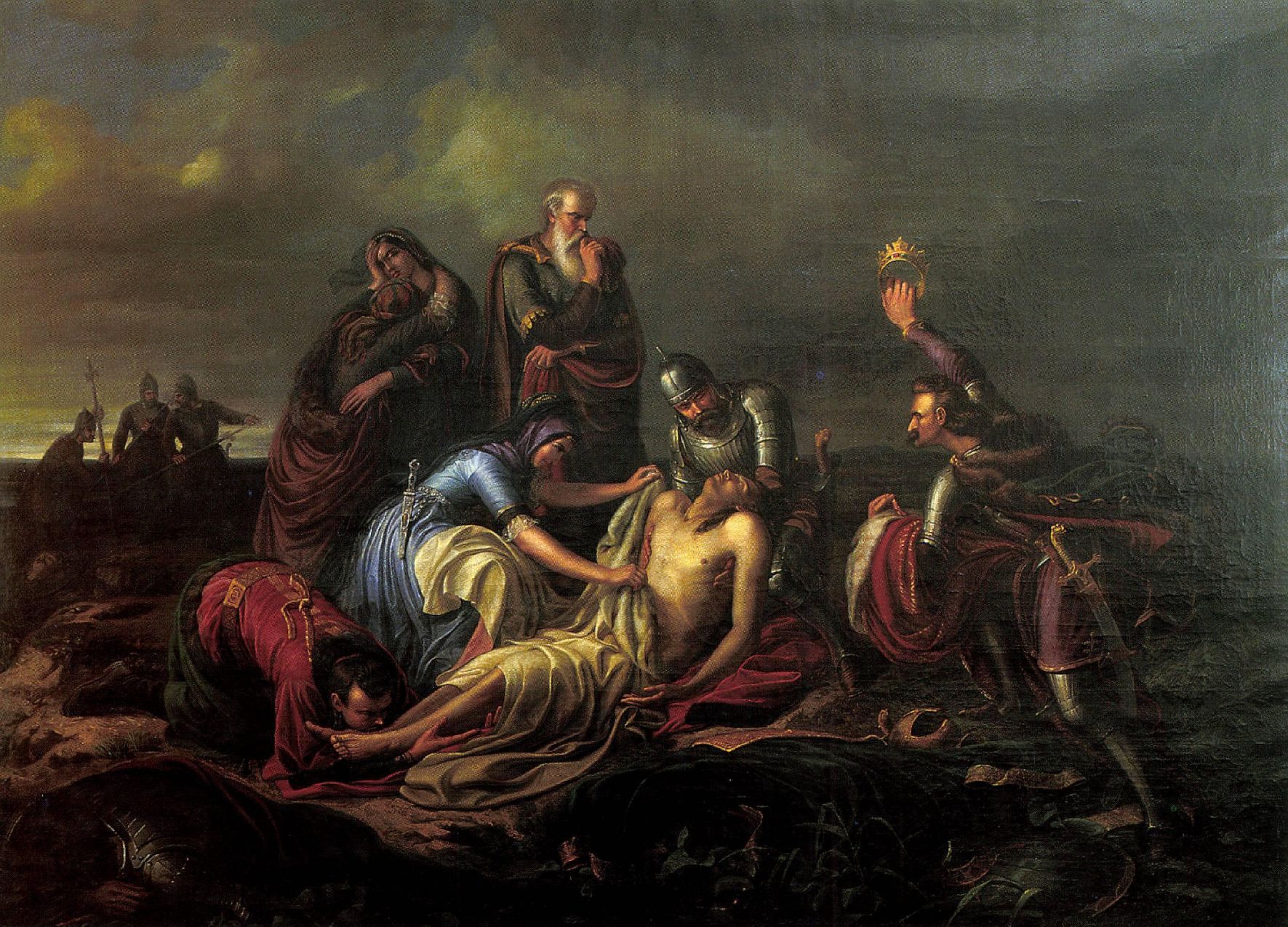 orlai discovery of the body of king louis ii 1851