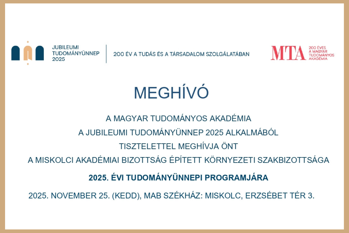 Sisa József előadása a Jubileumi Tudományünnepen Miskolcon