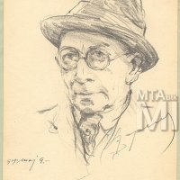 Szentgyörgyvári Gyenes Lajos: Perlmutter Izsák festő portréja