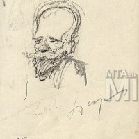 Szentgyörgyvári Gyenes Lajos: Nádler Róbert festő portréja (karikatúra)