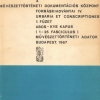Urbaria et Conscriptiones 1. füzet. Abos–Kys Kapus (1–25. fasciculus)